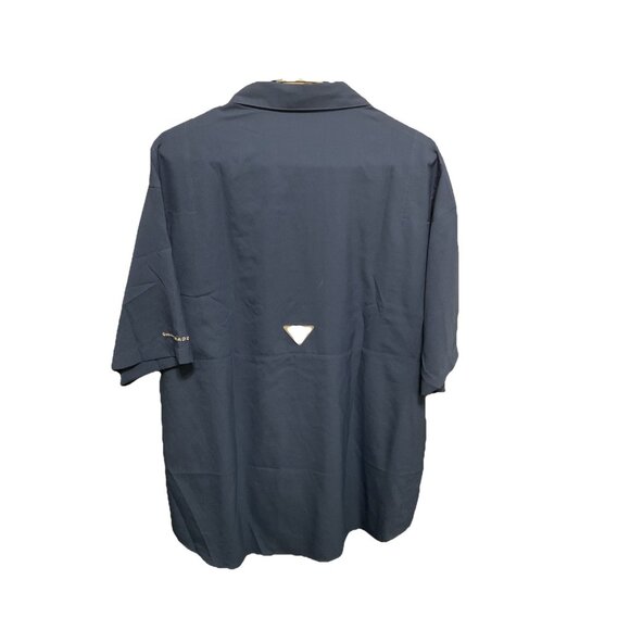 Columbia Tamiami NWT PFG Large SS Shirt Button Down Polyester Blue - Picture 4 of 6